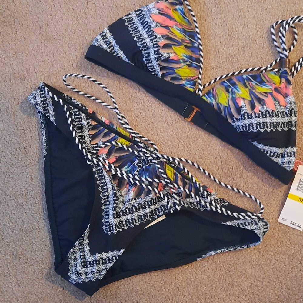 Red Carter Tribal Bikini